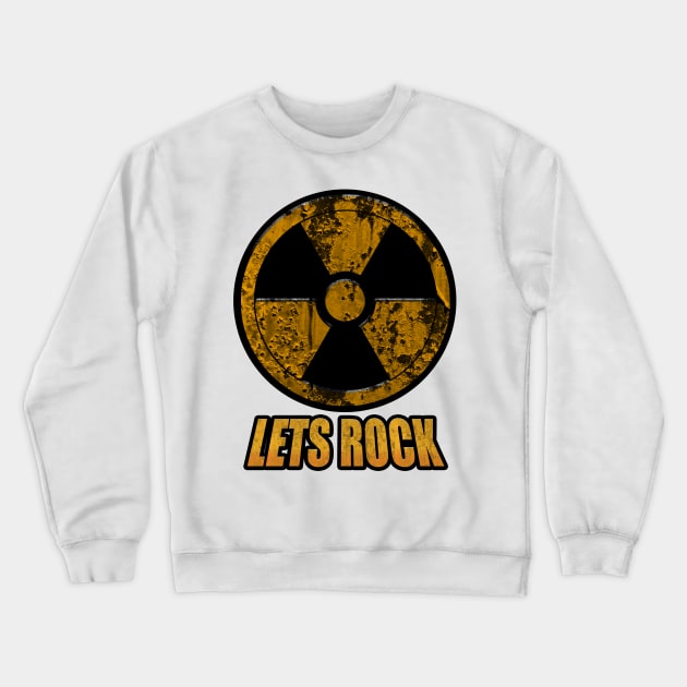 Lets Rock Crewneck Sweatshirt by NateArtDesign